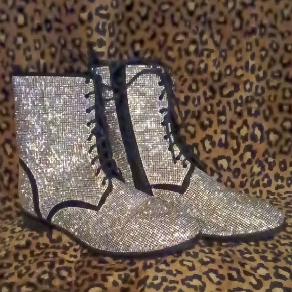 Sparkling Silver Women's Boots